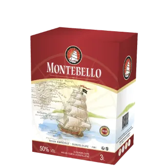 Montebello - Rhum Agricole Blanc Bib 3 Litres 50%