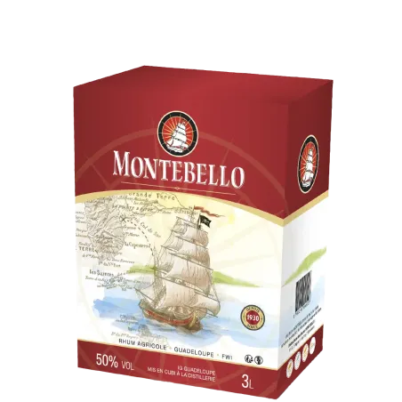 Montebello - Rhum Agricole Blanc Bib 3 Litres 50%