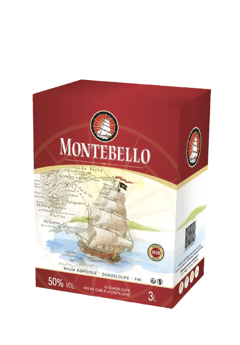 Montebello - Rhum Agricole Blanc Bib 3 Litres 50%