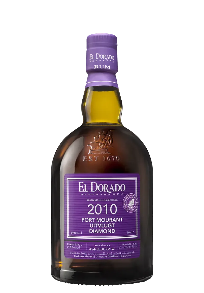 Rhum Port Mourant Uitvlugt Diamond Violet 2010 Edition Limitée 49.6%